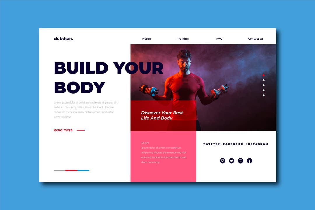 Fitness website